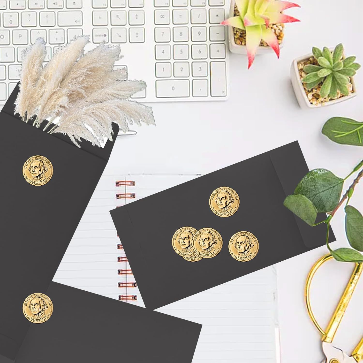 80g Paper No. 5 No. 7 A5 Vertical Envelope Black Double-Sided Adhesive Kraft Paper Export Bag Custom Special Paper Cross-Border