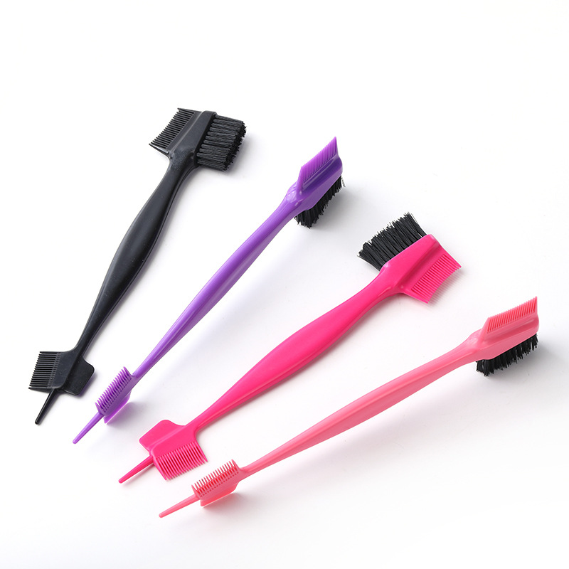Cross-Border Wholesale Multi-Head Eyebrow Brush Eyelash Brush Hair Wax Modification Comb Makeup Brush Beauty Tool Eyebrow Comb Double Head