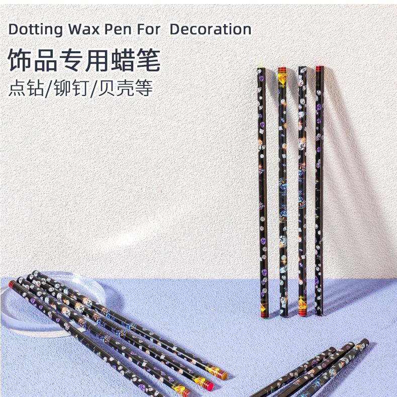 Rhinestone crayon nail nail drill pen sticky diamond jewelry sticky pen suction Diamond diamond insert pen nail drill pen cross-border factory
