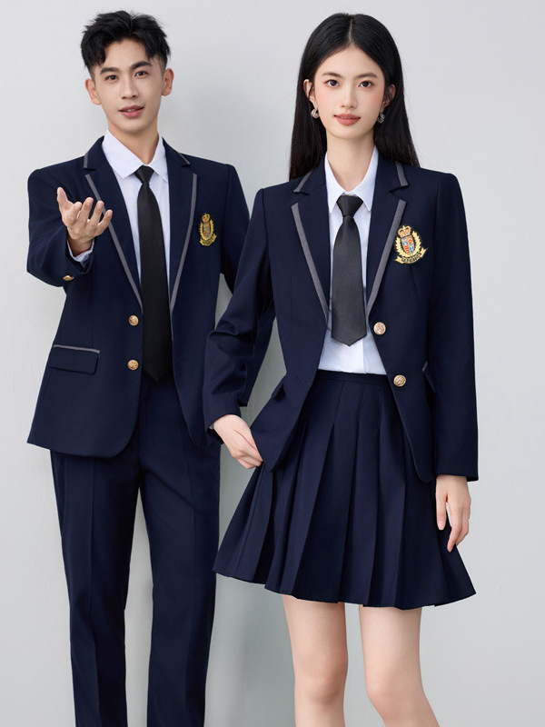 Middle and High School Students' Men's and Women's Suits, Preppy Style Jk Uniforms, British Student Formal Wear, Speech Contest Clothing