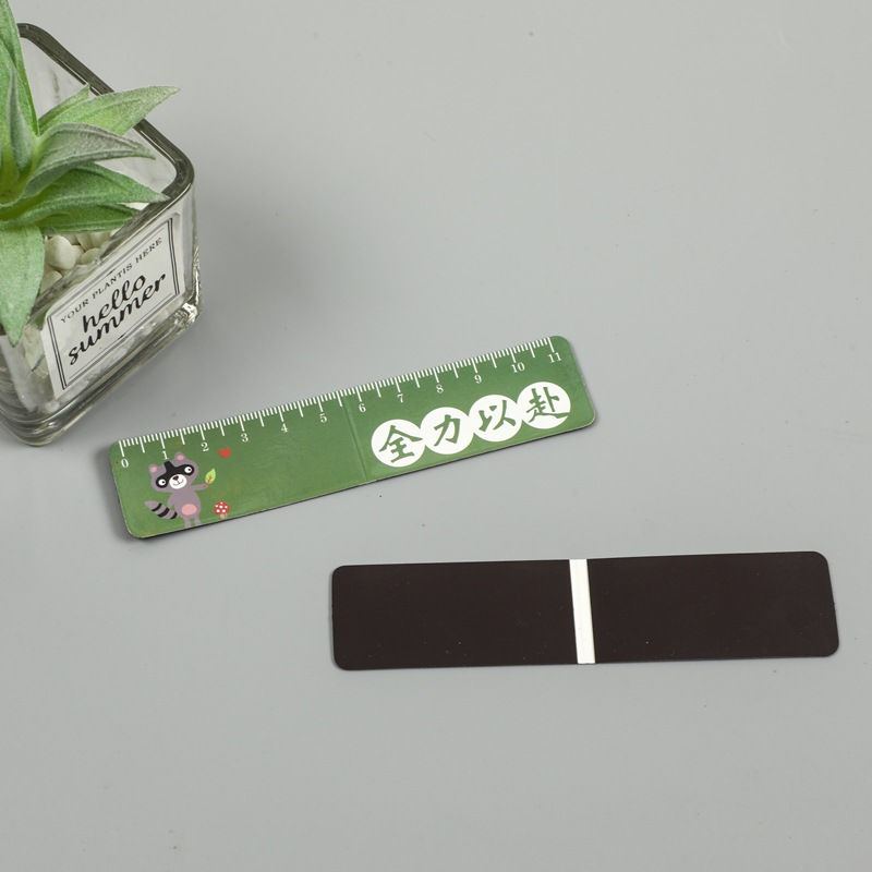 Cross-Border New Product Half-Fold Soft Magnetic Bookmark Customized Inspirational Text Magnetic Bookmark Creative Multi-Functional Stationery Book Page Holder