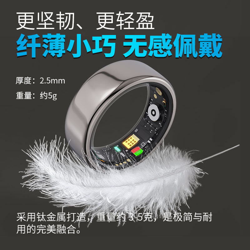 Cross-Border New Smart Ring Tk5 Couple Model Heart Rate Blood Oxygen Blood Pressure Sleep Monitoring Temperature Multi-Functional Sports