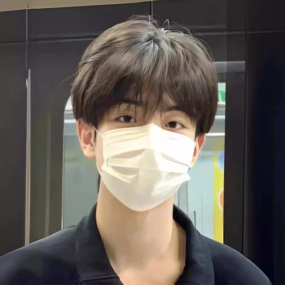 Wig Men's Full Head Cover Men's Differential Broken Cap Short Hair with Bang Korean Handsome Men's Daily Fluffy Hair Cover