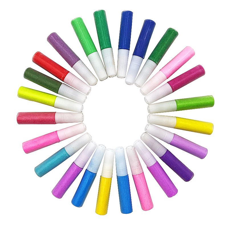 Amusement Park Sand Pool Beach Sand Toy DIY Dyed Colored Sand Hourglass Sand Painting 10g 20g Bottled Colored Sand