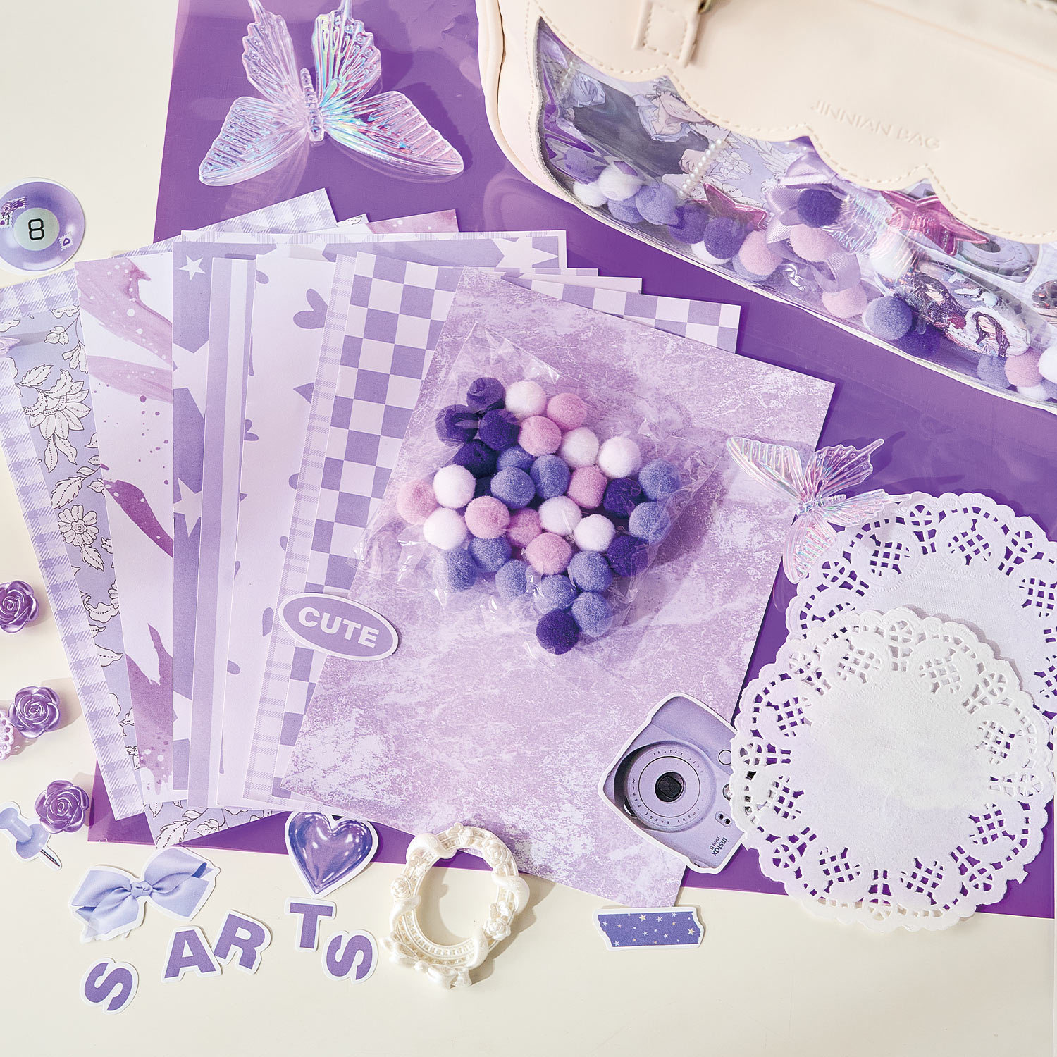 Pain Bag Material Kit Dreamland Store Series Happy Tie Bag Ribbon Lace DIY Pain Bag Material Set Storage