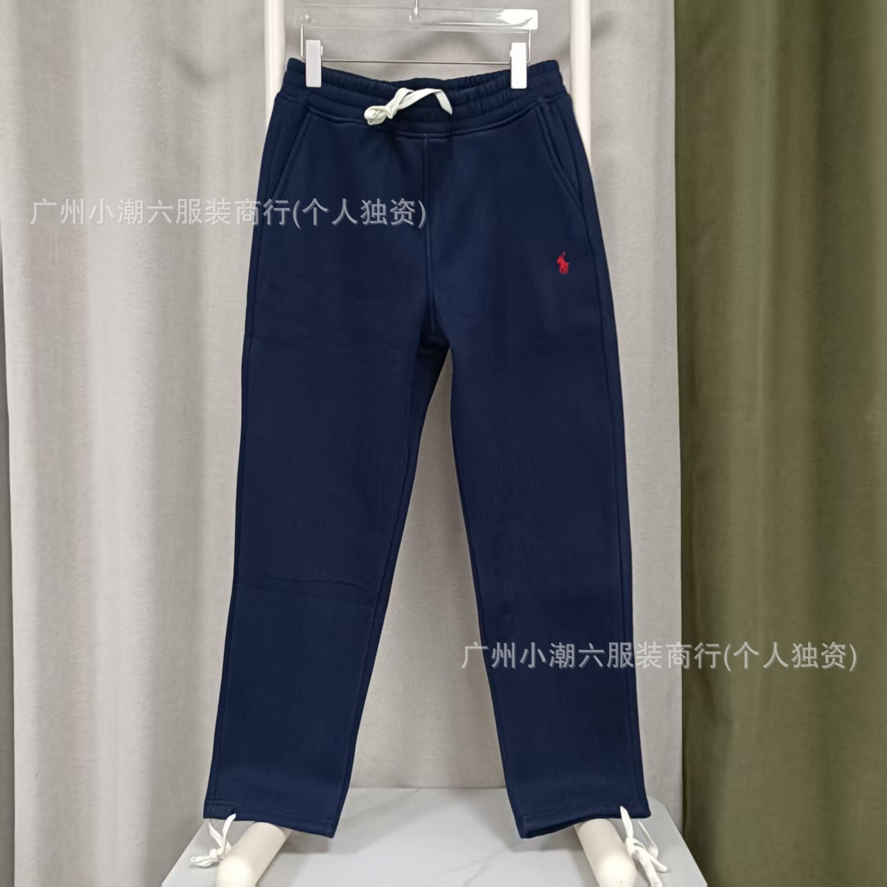 Поставки внешней торговли, спортивные брюки для мужчин из чистого хлопка с флисовой подкладкой, вышитые, с завязками, прямые брюки