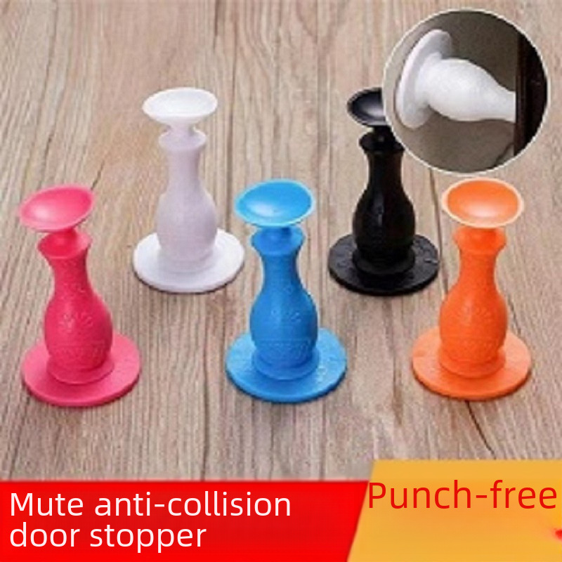 (Patented) Hole-free door resistance and anti-collision suction silicone door suction door top toilet door stopper door collision anti-collision pad