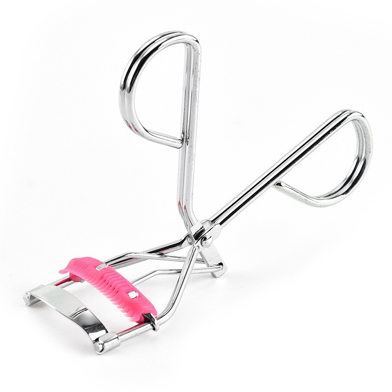 Pink Eyelash Curler with Comb, Small Curling Segmented Eyelash Auxiliary Tool, Overall Convenient Device, Portable