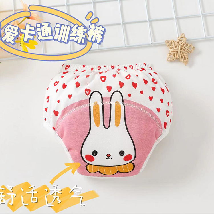 Toilet Training Pants for Boys and Girls, Summer Pure Cotton Baby Diaper Pants, Washable, Waterproof, Diaper and Diaper