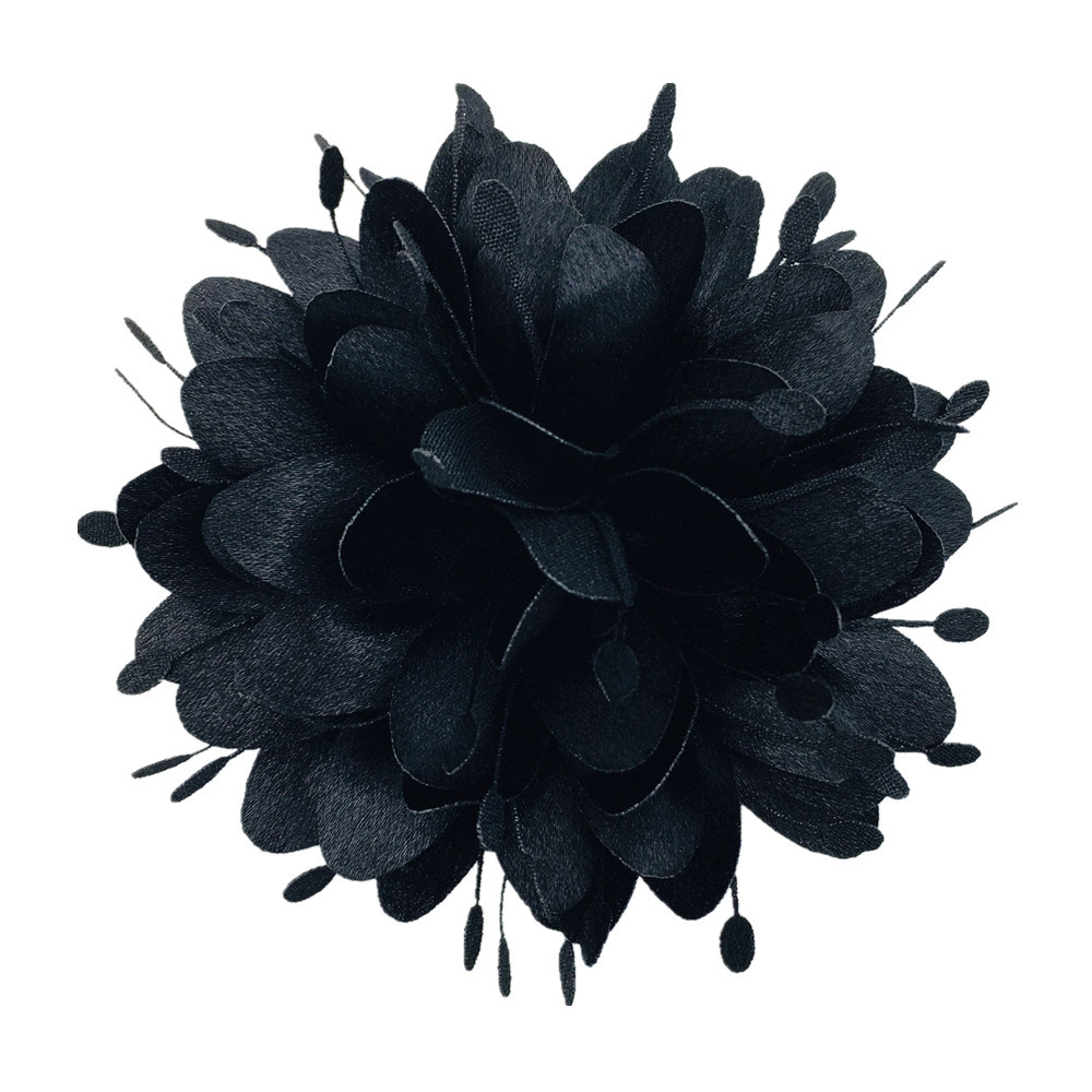 In-Stock 10cm Korean Satin Flower New Fabric Headpiece High-End Clothing Accessory Cross-Border Hairband Supply