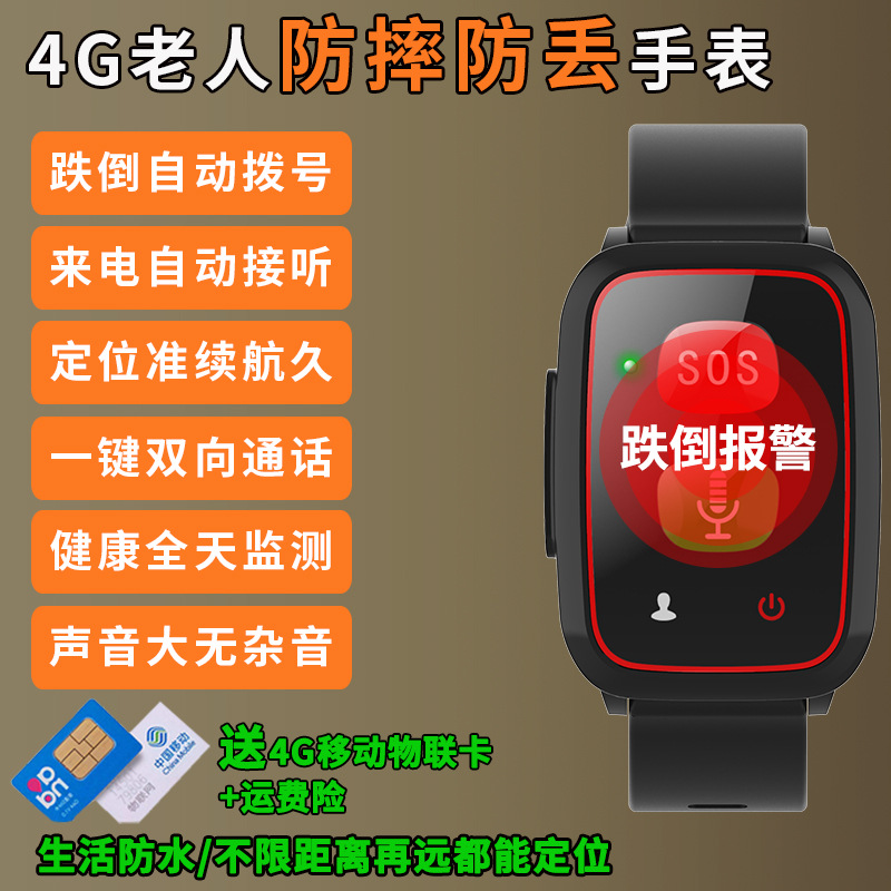 Индивидуальные 5G часы для пожилых с деменцией и функцией GPS отслеживания для предотвращения потери, браслет