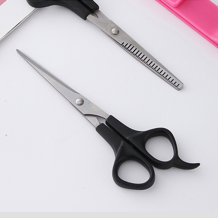 Household Hairdressing Barber Scissors Set Flat Shears Self-use Hair Cutting Tool Set Teeth Shears Thinning Straightless Bangs