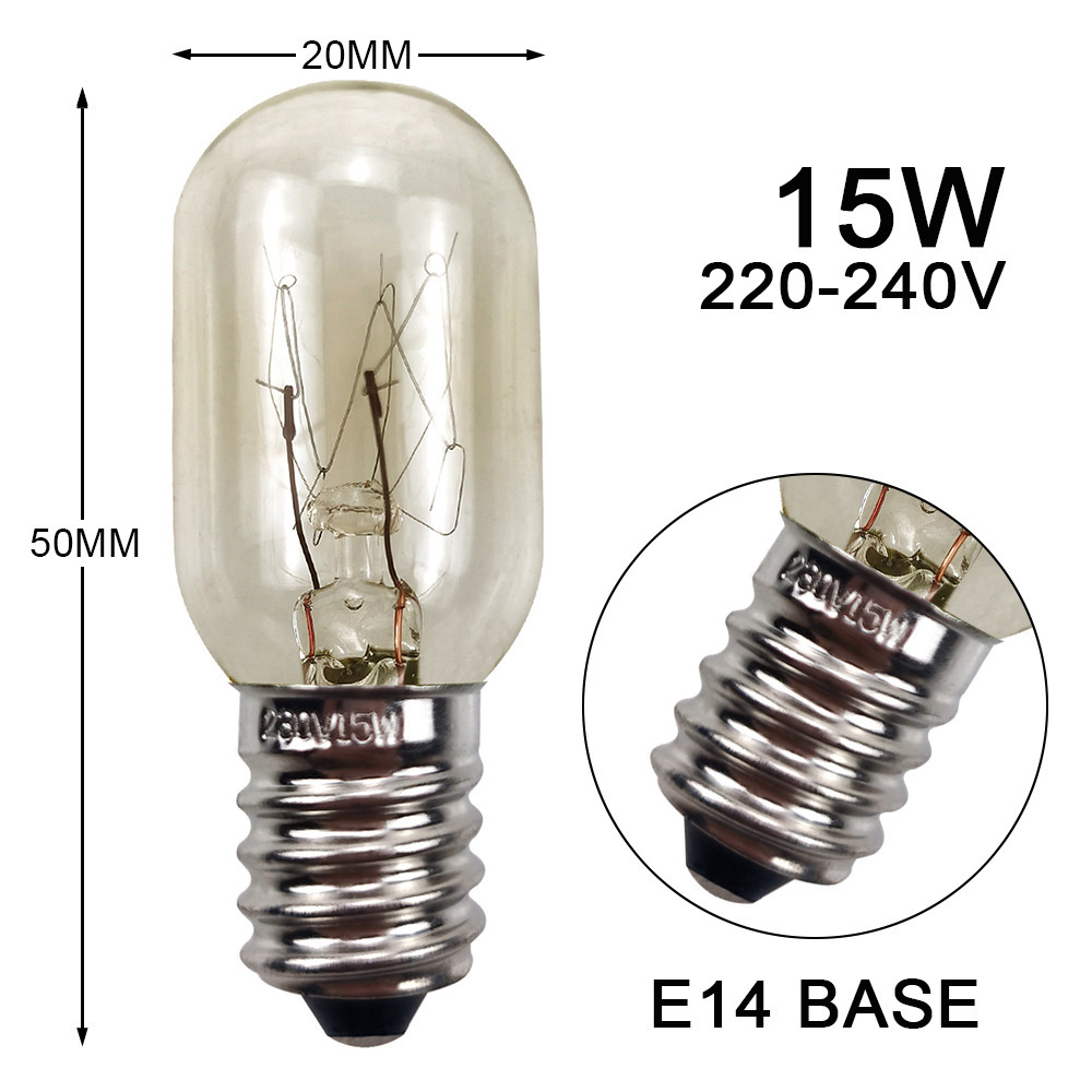 Low Voltage Energy-Saving Refrigerator Bulb Super Bright and Super Cost-Effective E12E14 Screw Incandescent Lamp 7W10W15W Tungsten Filament Bulb