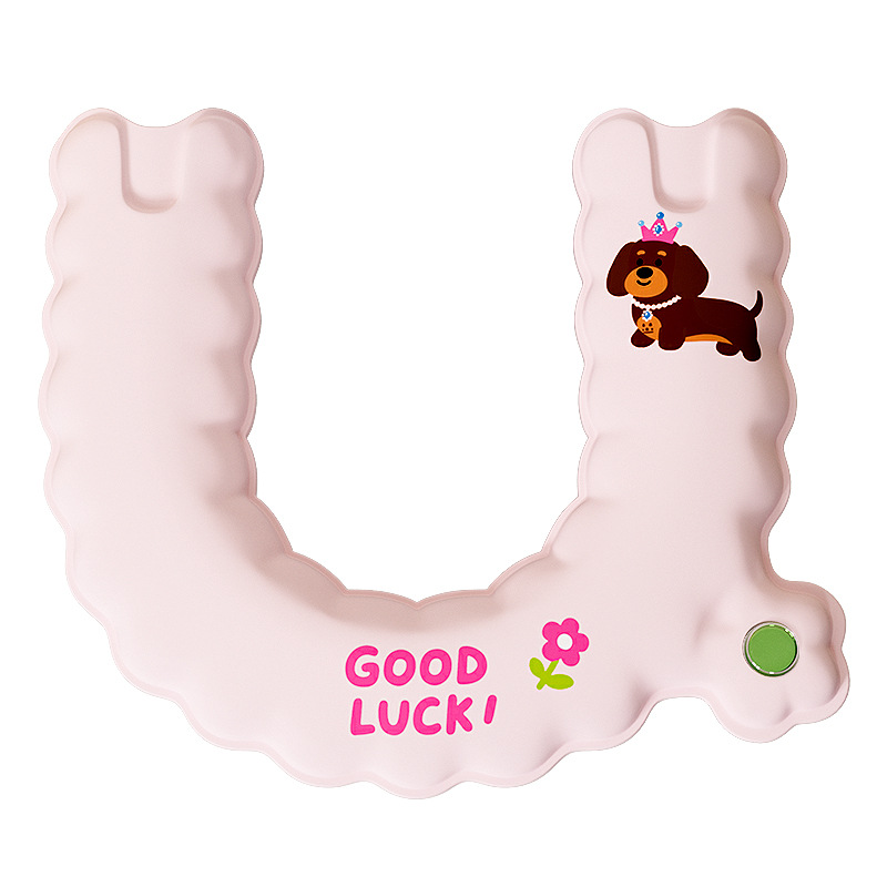 Toilet Seat Cushion for All Seasons with Aromatherapy Household Adhesive Waterproof No-Wash Toilet Cover Seat Puppy Cartoon