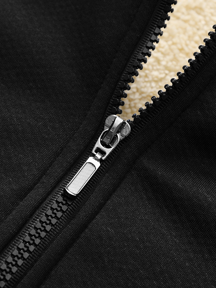 Plus Size Men's Velvet Suit Half-Zip Stand-Up Collar Sweatshirt Cross-Border Foreign Trade Thickened Sports Casual Wear Dropshipping