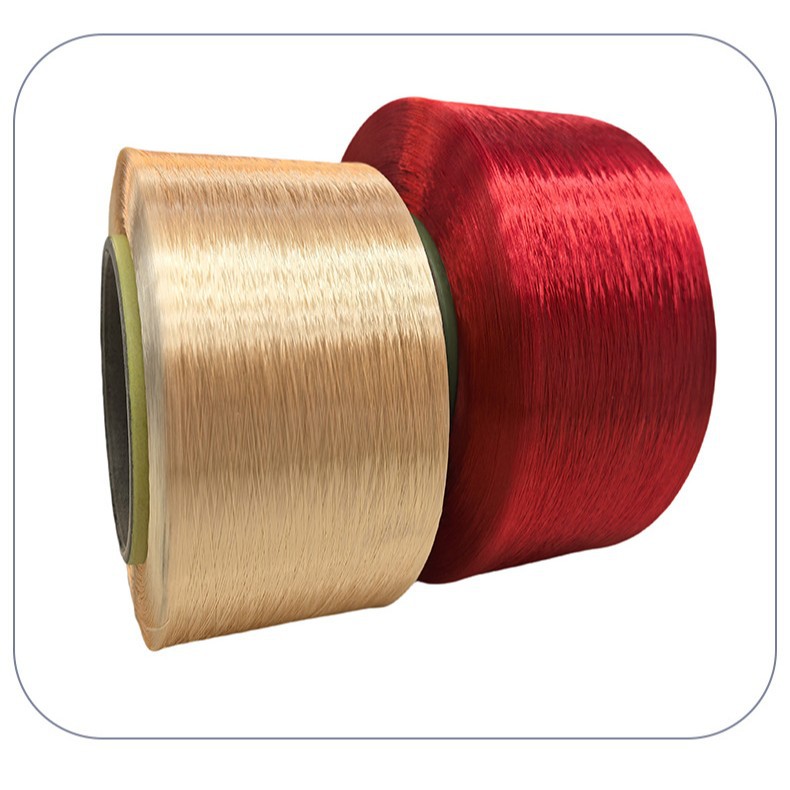 Manufacturer's Spot Fdy Three-Strand Rope Polyester Filament Red and White Gold Color High Quality Polyester Fiber Low Elastic Filament