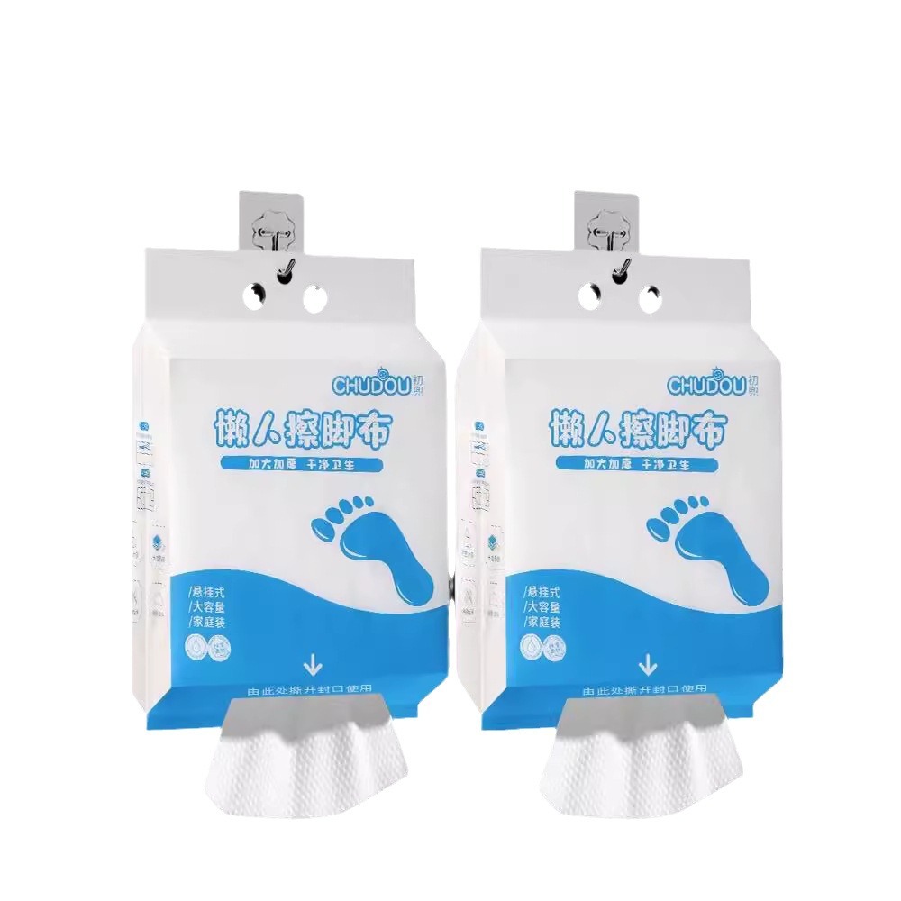 Hanging Lazy Foot Cloth, Wet and Dry Foot Towel, Absorbent Household Rag, Paper Towel, Toilet Paper, Cleaning Toilet Paper