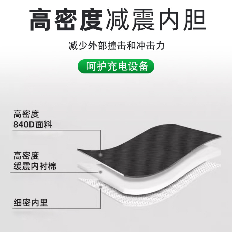 New Energy Vehicle Charging Gun Charging Line Storage Bag Car Oxford Cloth Storage Electric Vehicle Charger Storage Bag