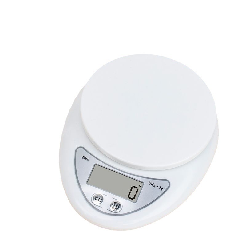 B05 kitchen scale electronic platform scale miniature food electronic scale baking food scale 5kg/1g factory direct supply
