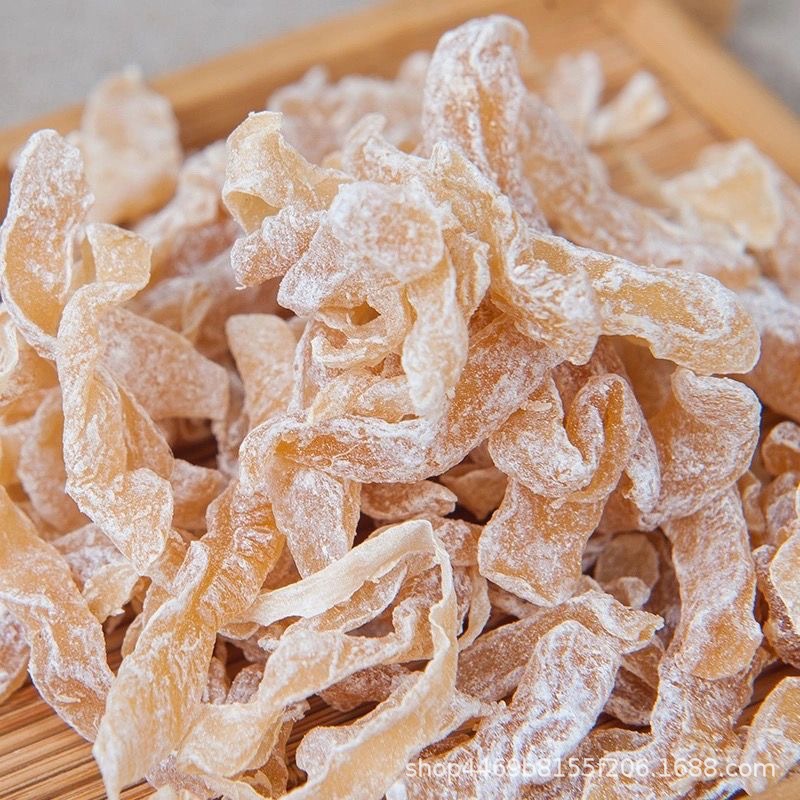 Manufacturer Wholesale White Papaya Shreds, Sweet and Sour Bulk White Fig Shreds, Dried Preserved Fruit Snacks, Dried Papaya Shreds