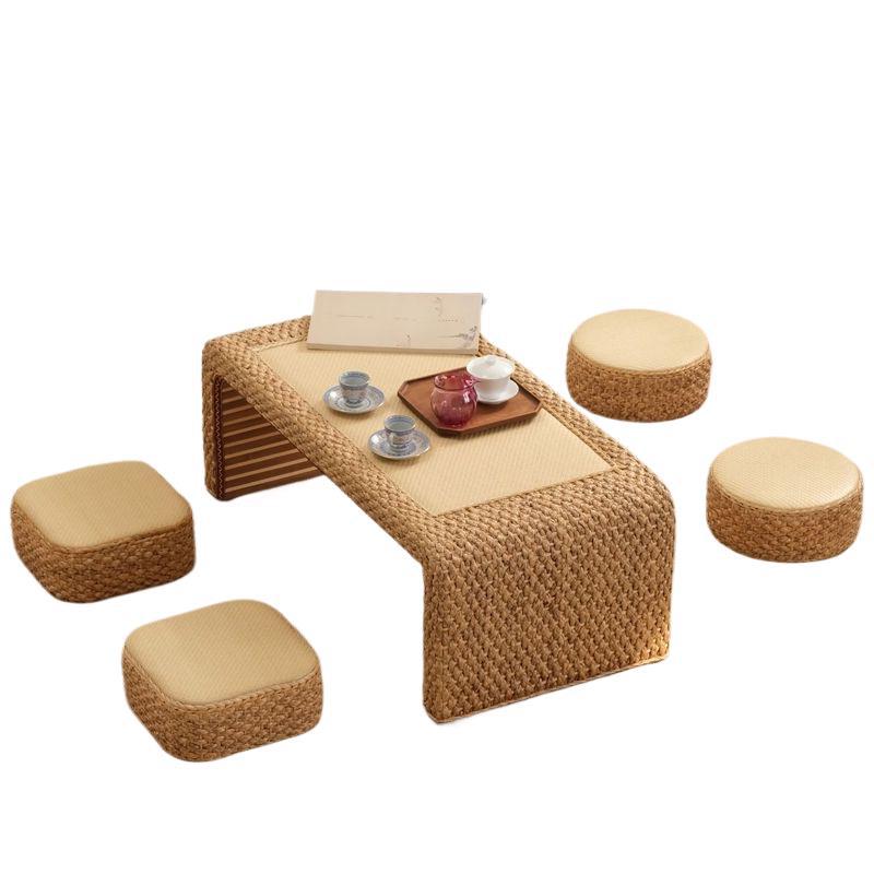 Rattan Tatami Coffee Table Platform Japanese Zen Tea Table Set Bay Window Balcony Low Table Kang Table Tatami Table