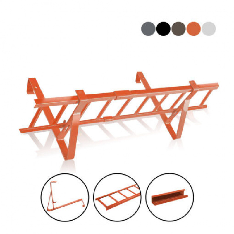 Metal Roof Snow Guard Durable Black Metal Cover for Wood Enhanced Protection Snow Grille Anti-Slip Grille