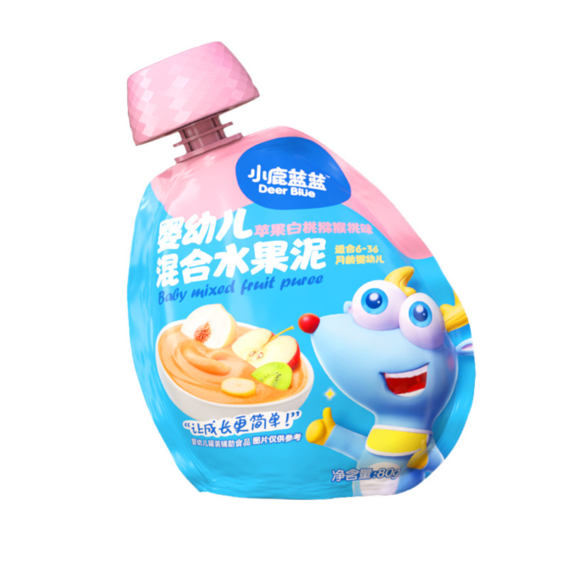 [gift bag 640g] official fawn blue fruit mud baby fruit mud baby prune mud without supplementary food