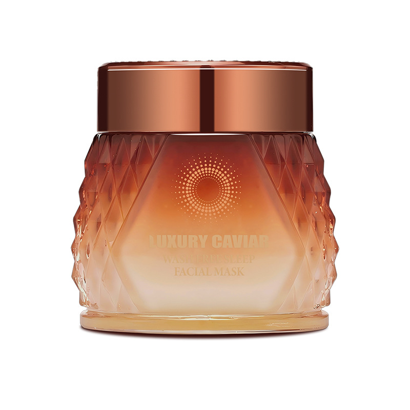 Luxurious Caviar No-Wash Sleep Mask 110g Men's and Women's Night Essence Mask Export Custom Processing Oem Oem