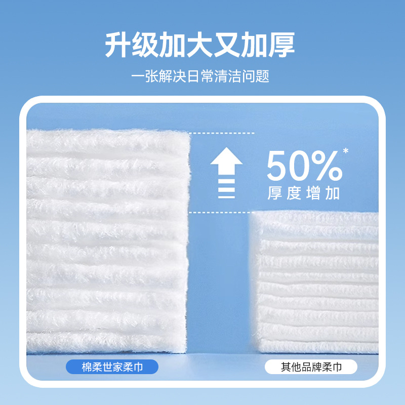 Mianshoujia Cotton Soft Towel Baby Special Thickeneded Disposable Towel Draw-Type Facial Cleansing Towel Drop Shipping