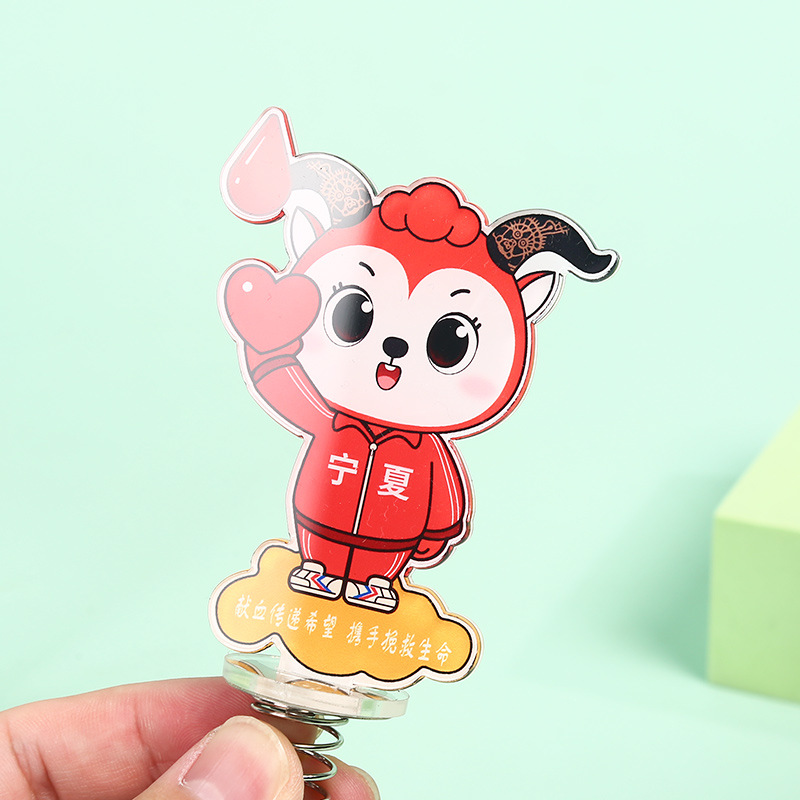 Acrylic Spring Shaker Stand Custom Car Center Console Decoration Corporate Advertising Creative Ornaments Cartoon