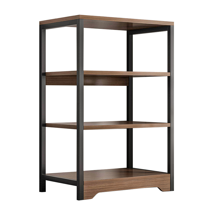 Bookshelf Storage Rack Floor Multi-layer Storage Rack Solid Wood Color Office Desk Shelf Living Room Room Low Bookcase