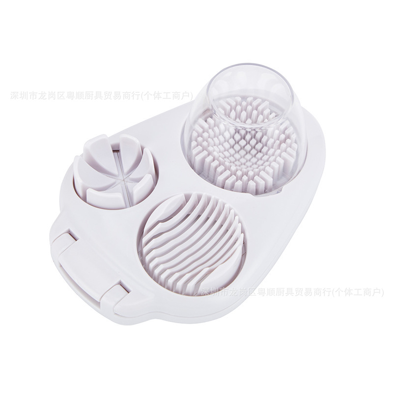 Cross-border egg petal cutter press fancy egg cutter three-in-one egg slicer egg cutting tool
