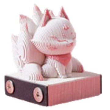 3D Paper Sculpture Jiulingshi Stereo Sticky Notes, Chinese-Style Artwork, High-Value Desk Calendar, Sticky Notes, Hand-Tearable Cute Ornaments