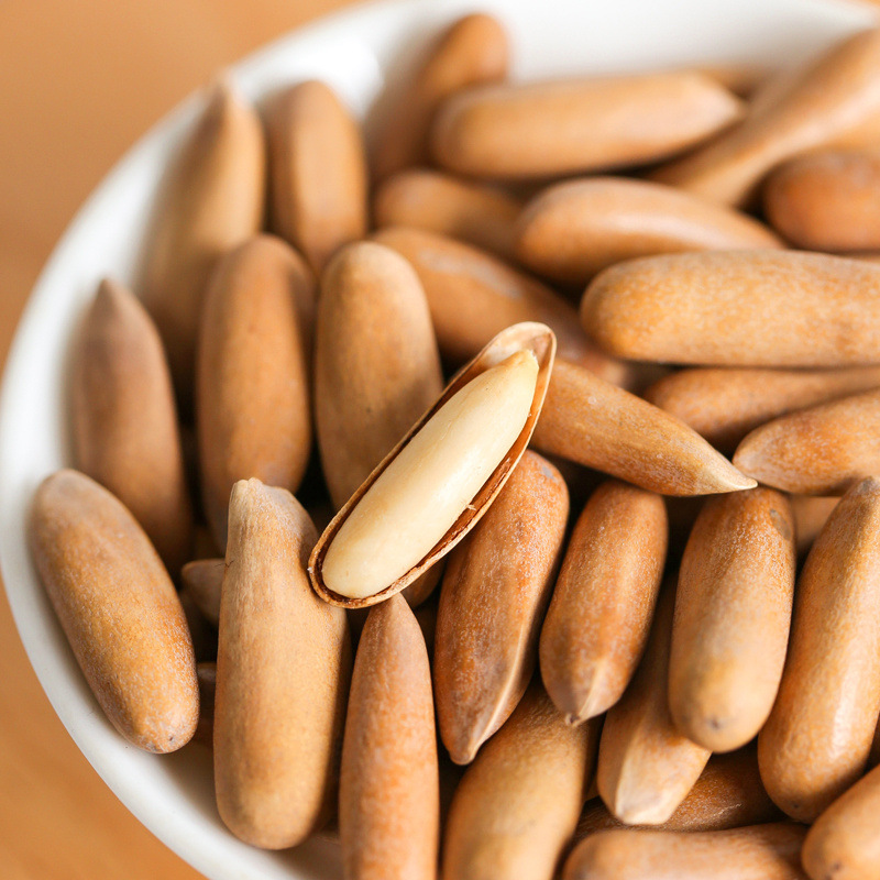 2024 New Extra Large Brazilian Pine Nuts Nuts Northeast Bulk Hand Peeled Open Afghan Special Grade 500g Kernels