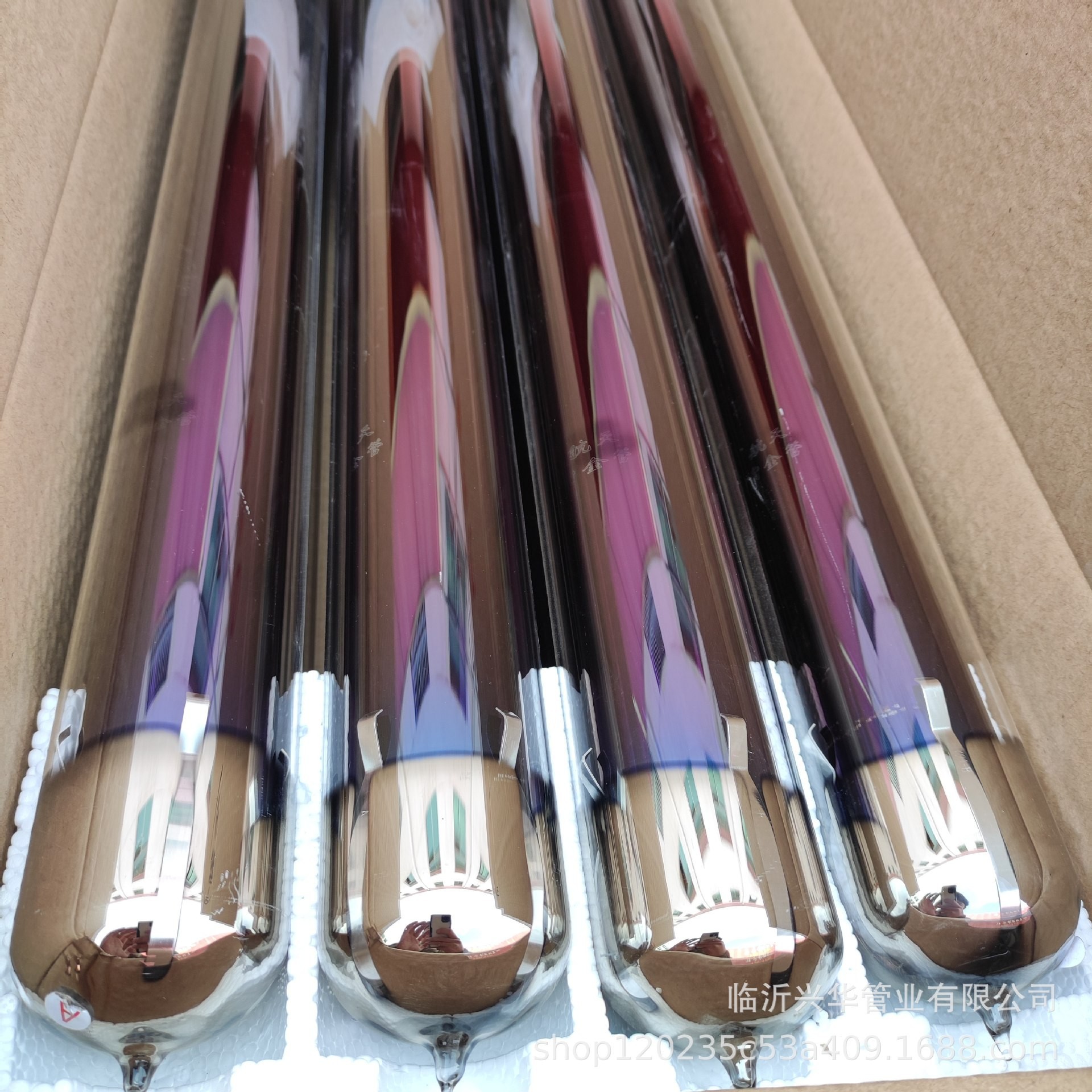 Wholesale solar vacuum tube engineering special vacuum tube Zijin tube too vacuum collector tube solar glass tube