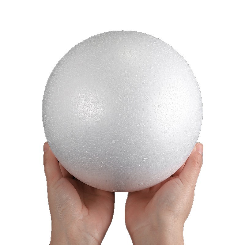 High-Density White Polystyrene Solid Foam Round Ball DIY Material Wedding Window Props Starry Sky Ball
