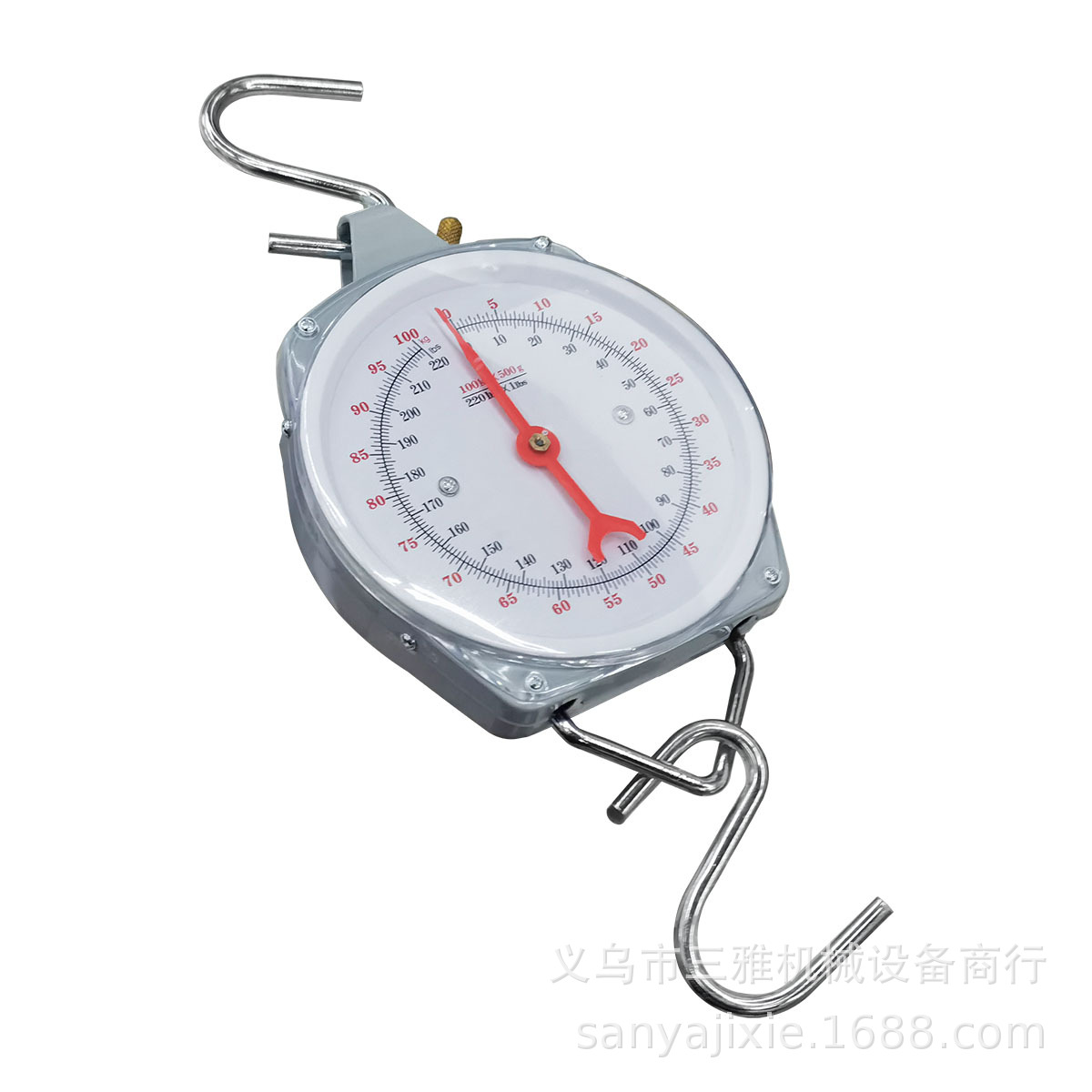 Commercial kg crane scale medium and large mechanical pointer watch disc Hook scale 50 ~ 200kg spring scale foreign trade