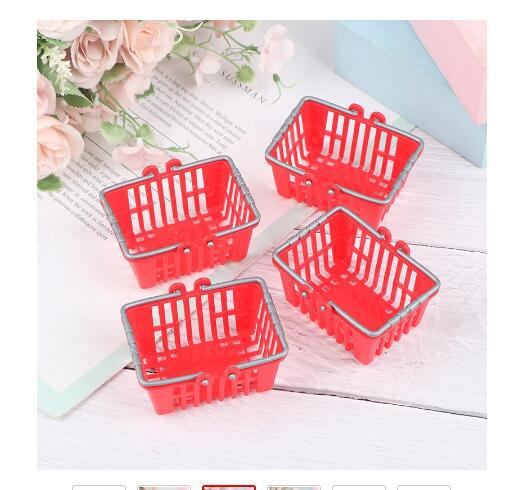 Doll House Mini Shopping Basket Supermarket Vegetable Basket Slightly Reduced Shopping Basket