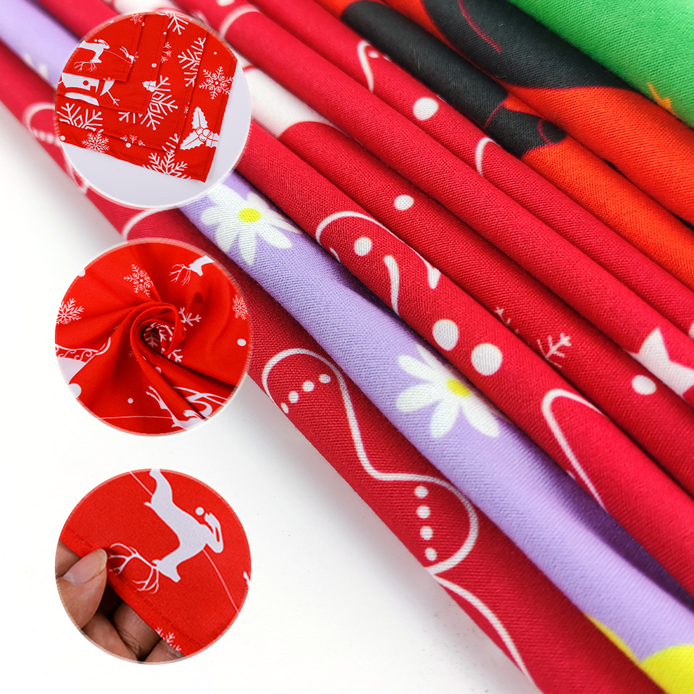 Amazon dog Halloween monochrome scarf polyester pet saliva towel custom Logo factory direct sales