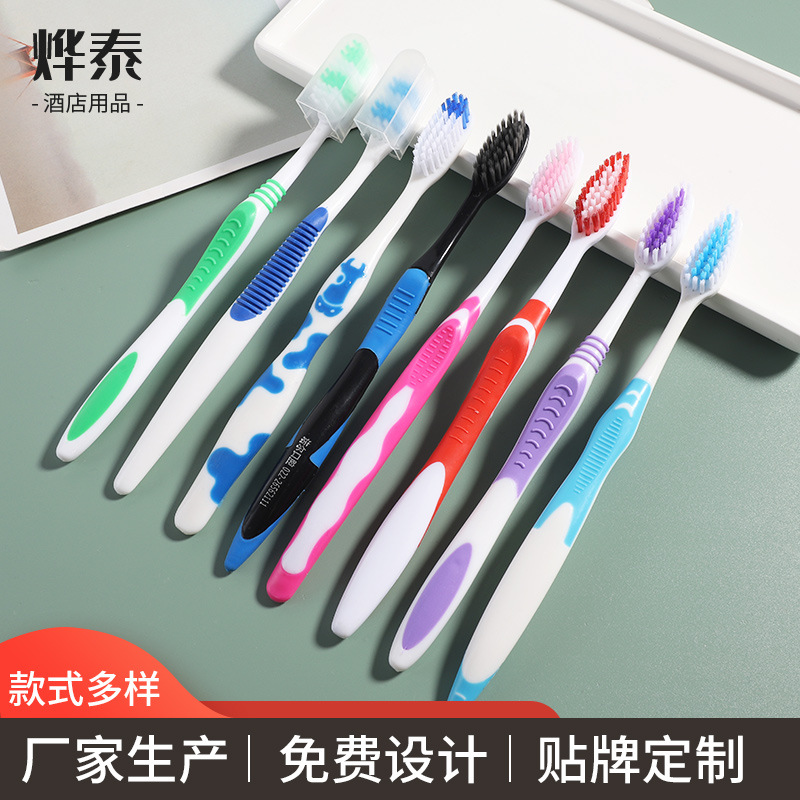 Одноразовая зубная щетка для отелей для путешествий с мягкой щетиной оптом