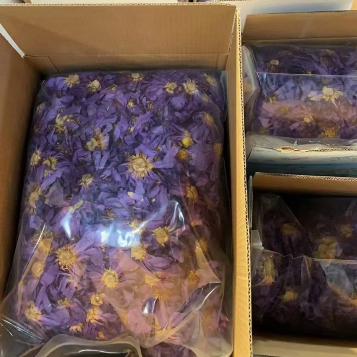 2025 New Blue Lotus Fresh Blue Lotus Dried Egyptian Water Lily Dried Flower Wholesale Spot 0.5kg / Piece