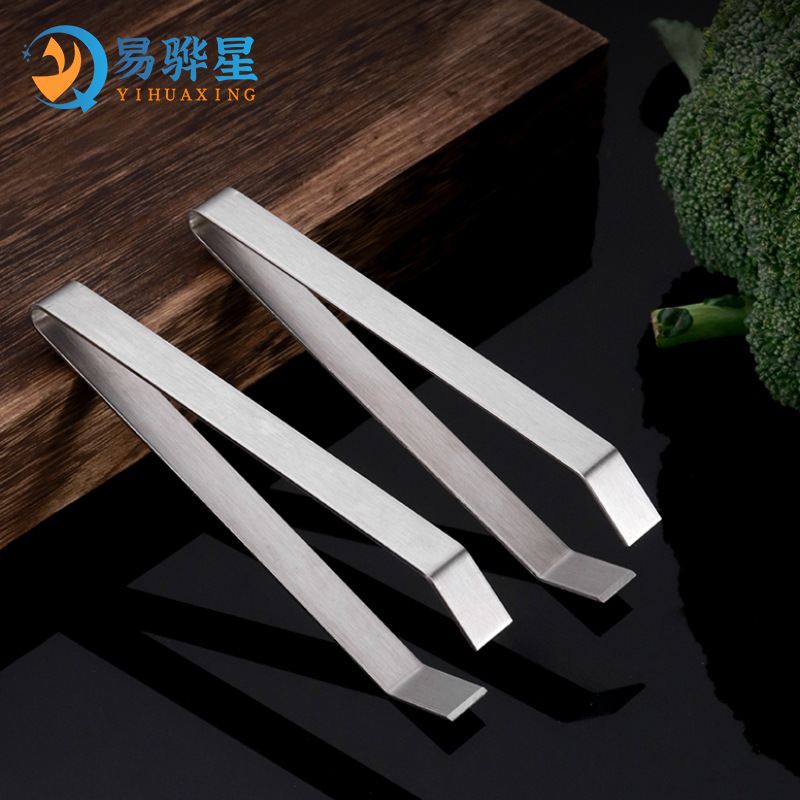 Stainless steel plucker pig feather clip multi-functional fishbone clip household kitchen tool chicken feather duck feather tweezers