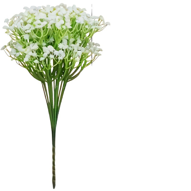 Cross-Border Artificial Artificial Gypsophila Plastic Flower Bouquet for Wedding Flower Arrangement Party Decoration Fake Flower Decoration