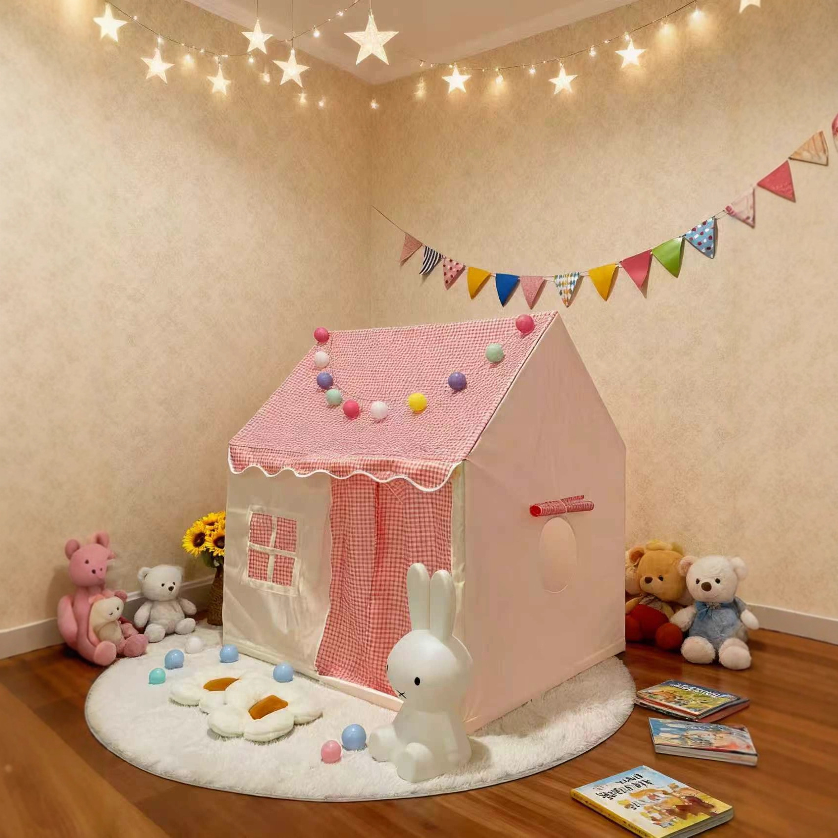 New Indoor Baby Crawling Kidsren's Tent Foldableable Sleeping Toy House Ins Style Princess Castle Small House