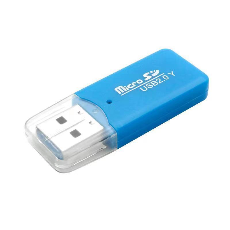 Factory Direct sales cool USB2.0 High-speed card reader computer mobile phone TF external card reader
