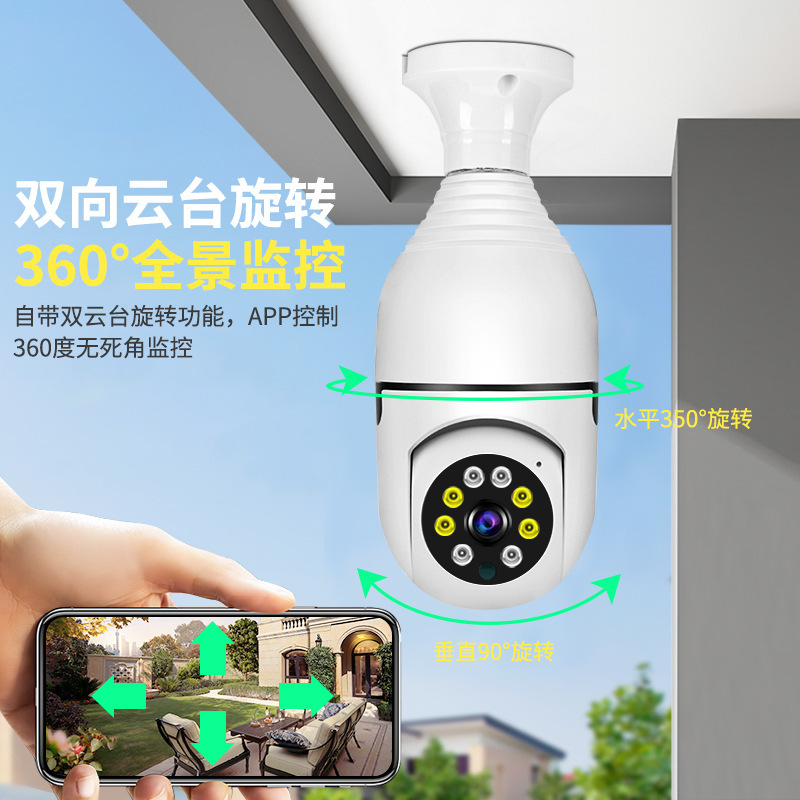 Home Remote Wireless 360-degree Shaking Head Machine Motion High-definition Indoor Surveillance Camera wifi Surveillance Camera