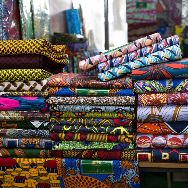 African Satin Cotton Elizabeth Hollandis Grand Fabric Satin