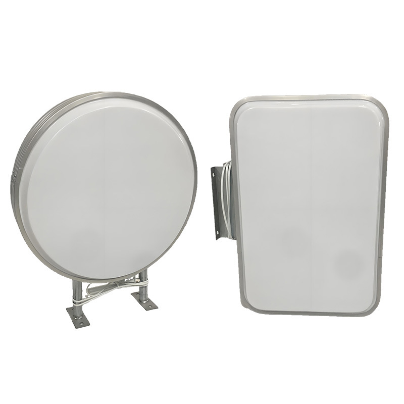 Blank screen printing UV blister light box round square custom factory direct outdoor advertising light box side sign export