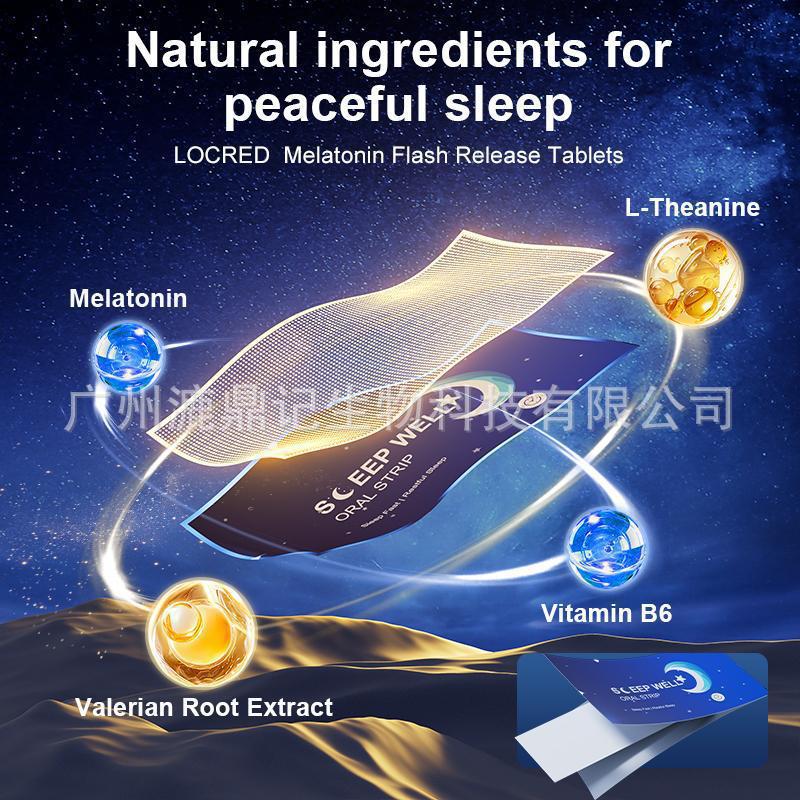 Spot Cross-Border Tk Amazon Independent Station Hot-Selling Sleep Tablets Melatonin Lozenges Customized