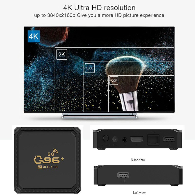 Q96+5G Network Tv Set-Top Box Export 4K Android Network Player Tv Box Tv Box